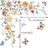 Vinilos Decorativos Flores y Mariposas Runtoo para Pared