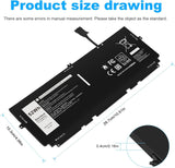 Batería 52Wh 722KK FP86V para Laptop XPS 13 9300/9310/9380