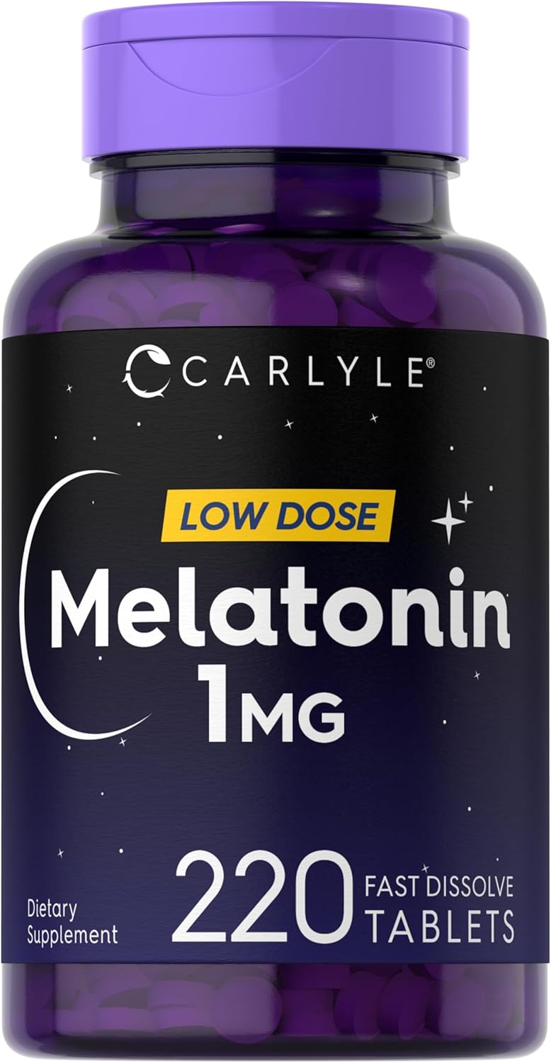 Melatonina Carlyle 1 mg | 220 Tabletas Vegetarianas Dissolubles