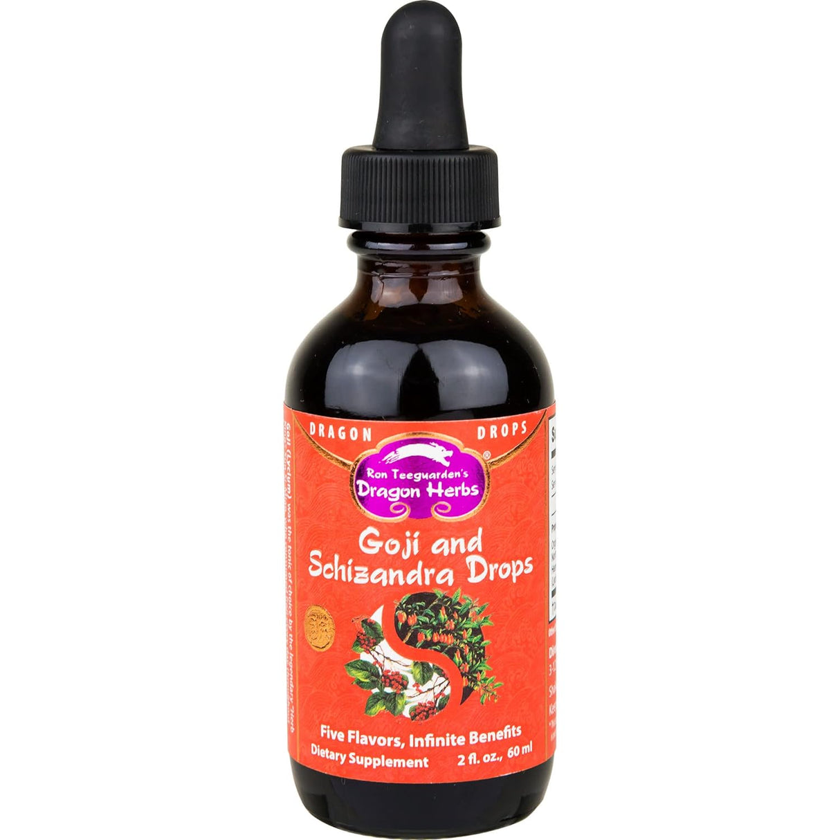 Hierbas del dragón - Goji &amp; Schizandra Drops - 2 fl oz