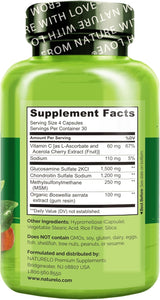 Suplemento NATURELO Glucosamina, Condroitina, MSM 120 Cápsulas