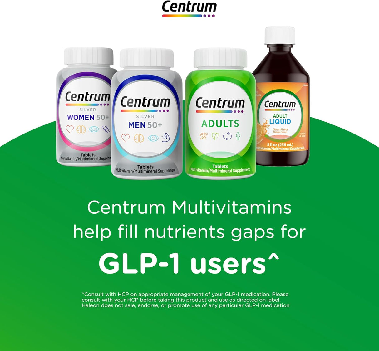 Centrum Minis Multivitamínico Adultos 50+, 320 Tabletas