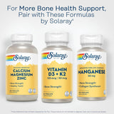 SOLARAY Vitamina D3 K2 Suplemento para Huesos y Corazón
