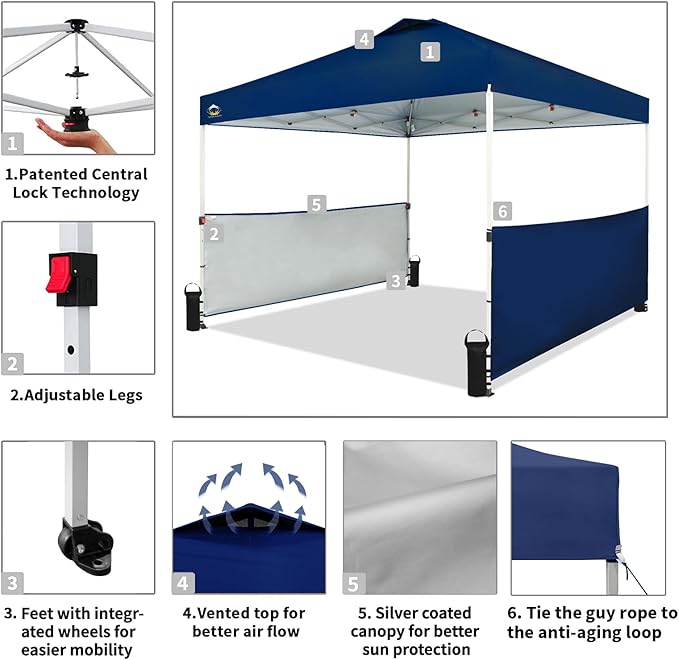 Tienda de campaña desplegable RM100B-BS1 CROWN SHADES