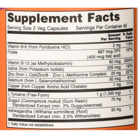 Suplementos Alimenticios ahora alimentos tiroides