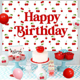 Decoraciones Fiesta Cereza Kit Arco Globos Cumpleaños Verano