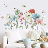 Stickers de Poppy Floral Wondever para Paredes - Peel and Stick