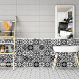 Pegatinas Retro para Azulejos, PVC, Estilo Marruecos, 6x6 Pulg