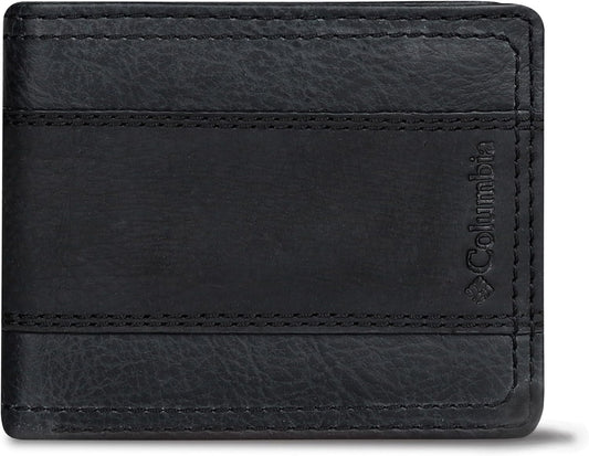 Billetera Bifold Columbia, múltiples ranuras para tarjetas, modelo everyday