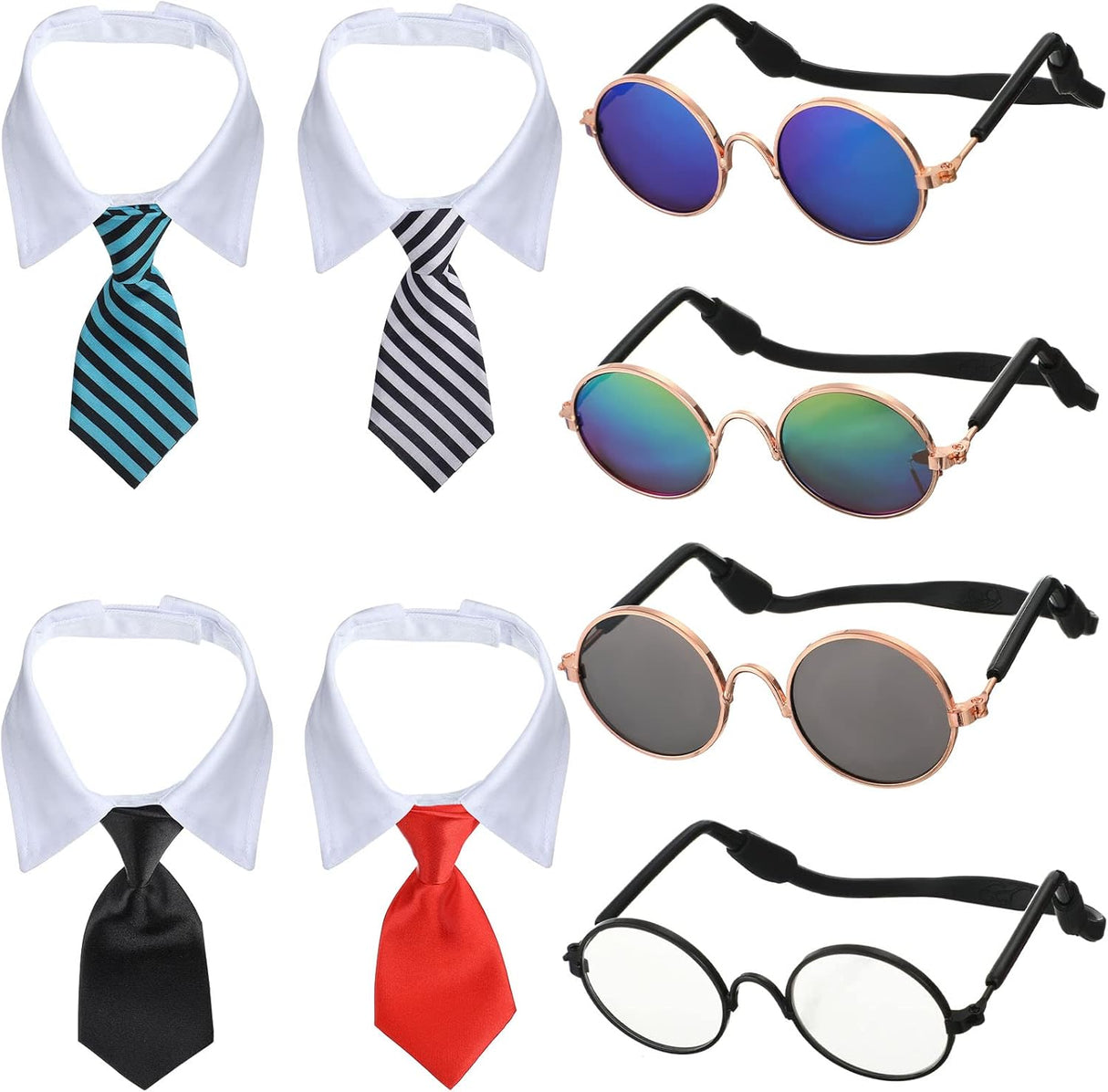 Disfraces de 4 corbatas para el cuello talla única