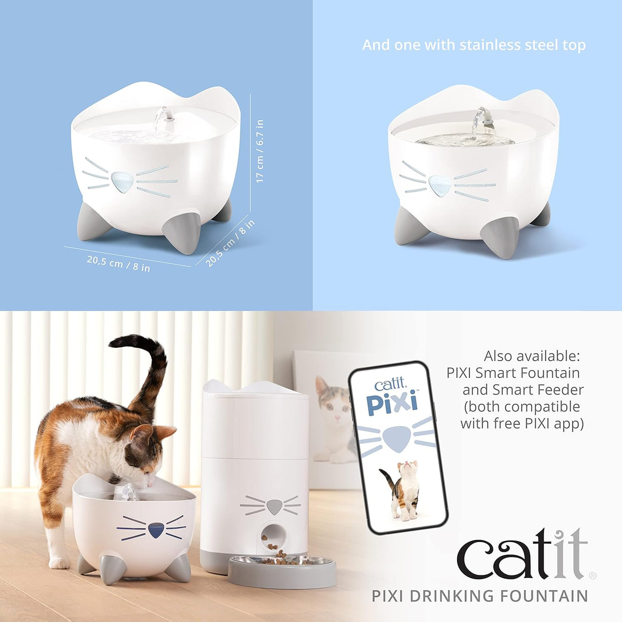 Comederos y Bebederos o Fuente para beber gatos con filtro