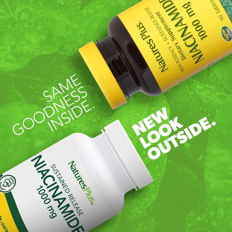 Suplemento Niacinamida de 1000 mg 90 tab salud inmunológica