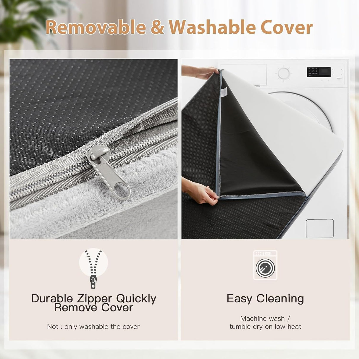 Cama Ortópedica para Perros Grandes WNPETHOME, Impermeable XL