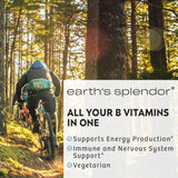 Earth's Splendor Vitamina B Complejo – Energía, Metabolismo, Inmunidad, 60 Tabs