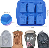Moldes de Sidosir para Chocolates y Jabones, 2 piezas Halloween