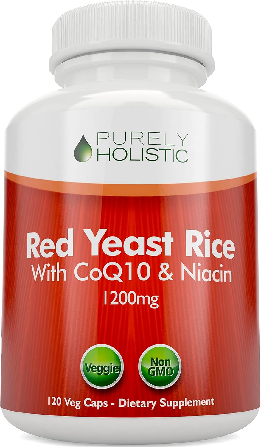 Suplemento Arroz de levadura roja   con CoQ10 y Niacina 120u