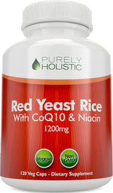 Suplemento Arroz de levadura roja   con CoQ10 y Niacina 120u