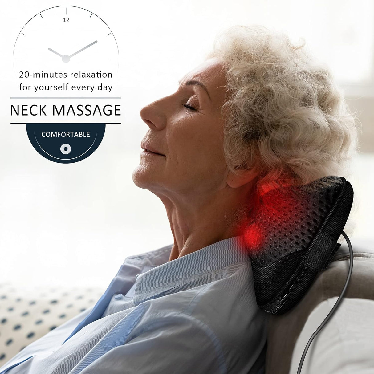 Masajeador VIKTOR JURGEN Shiatsu con Calor y Relaxación