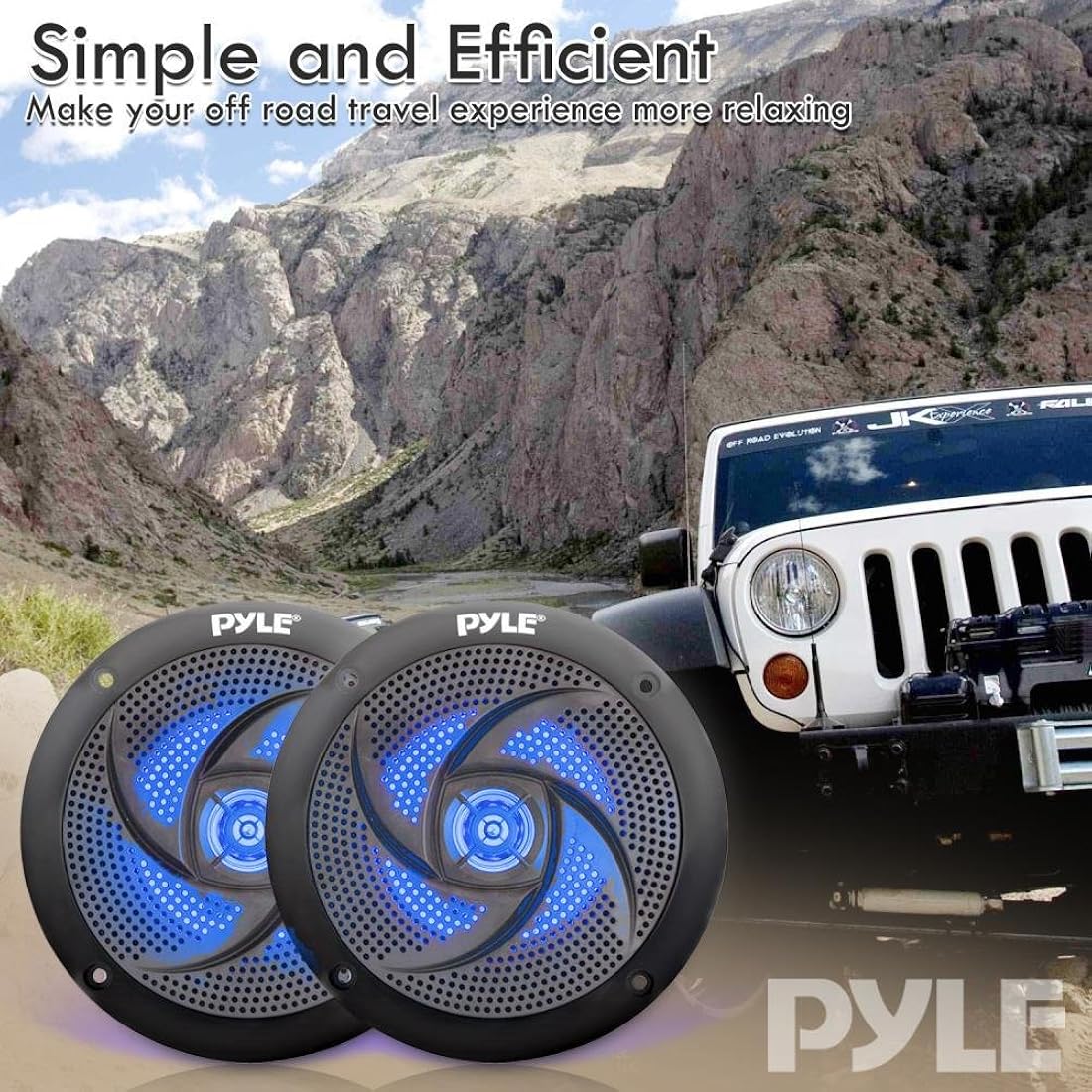 Parlantes de sonido estéreo negro PYLE PLMRS53BL