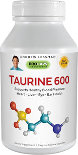 Suplemento Taurina 600-360 cáps Apoya la presión arterial