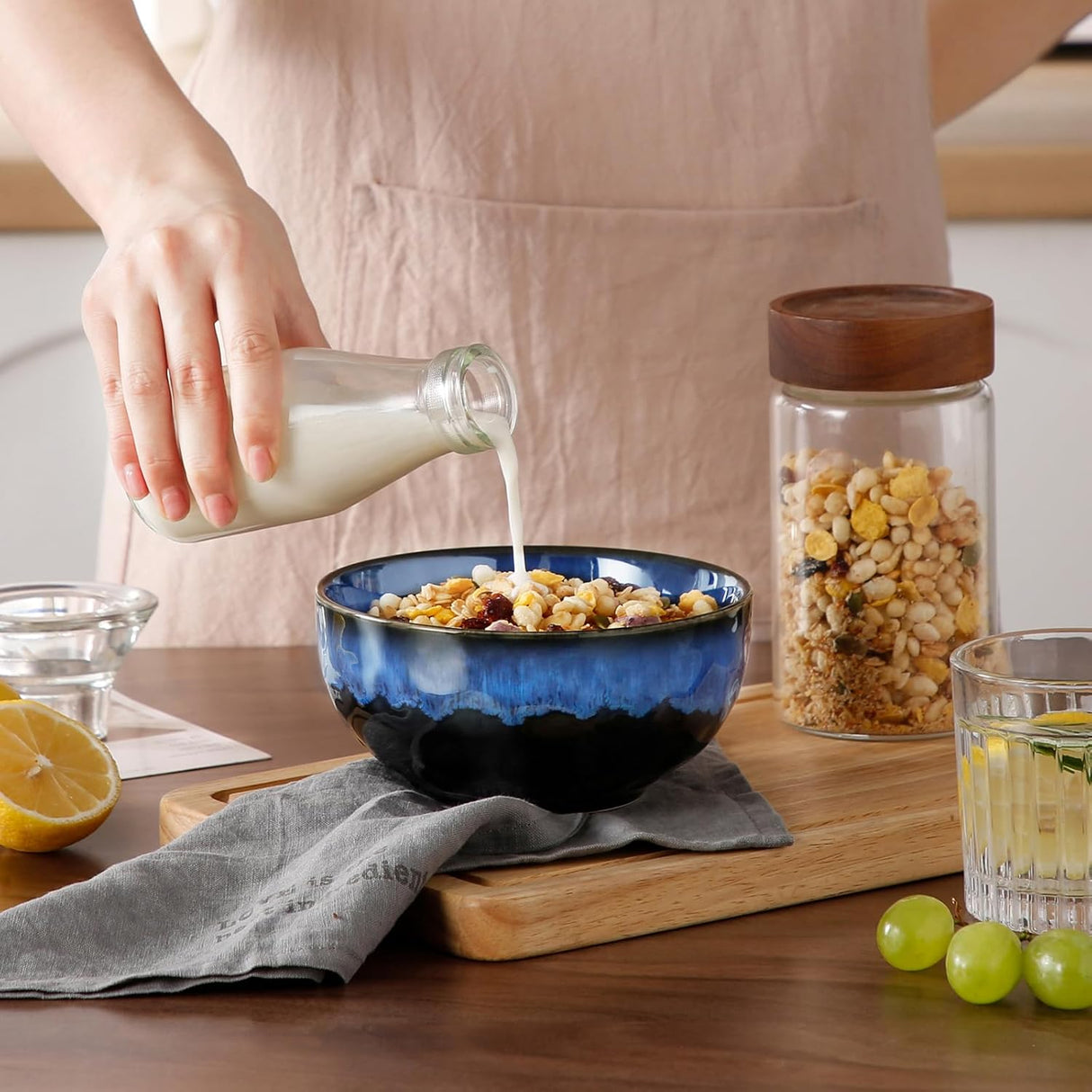Cuencos de Cerámica para Sopa Vancasso, Juego de 4, 24oz