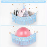 Macramé con Luz Estrellada para Almacenaje de Peluches