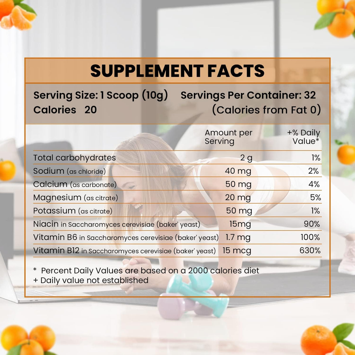 Suplementos Alimenticios Energizador sin azúcar y gluten,