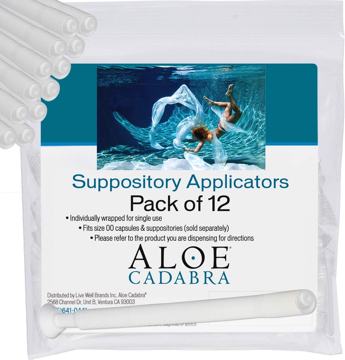 Aloe Cadabra Disposable Vaginal Suppository Applicators 12