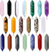 Set de Cristales Sanadores Hexagonales para Meditación