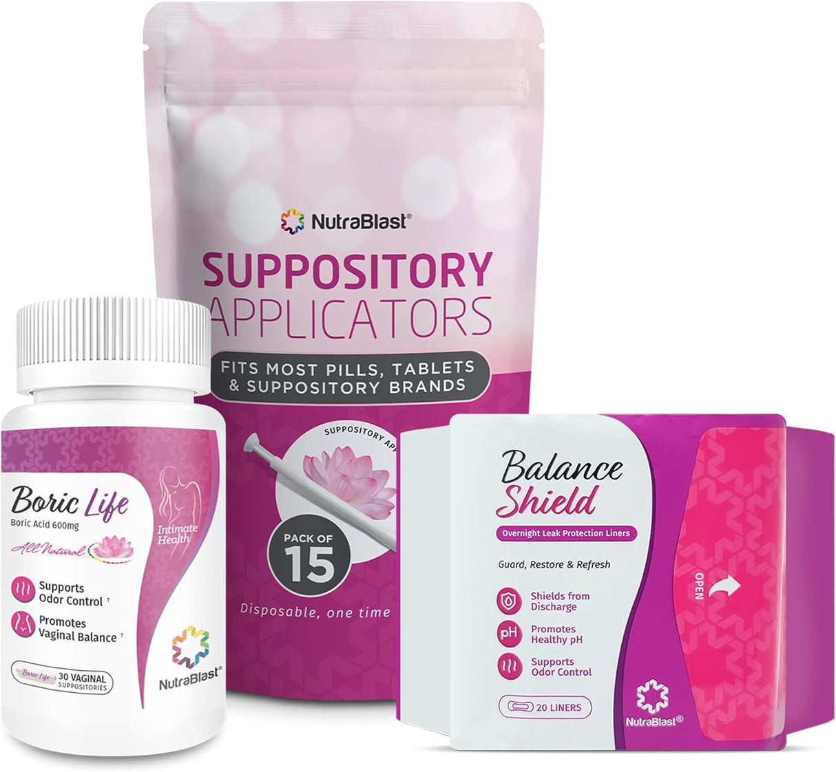 Suplementos Alimenticios con aplicadores vaginales