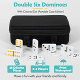 Dominó DAILYLIFE para Niños, Doble 6, 28 Fichas, 4 Trays