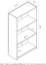 Estantería básica de 3 niveles, modelo 99736DBR