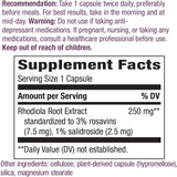 Suplemento Extracto prémium Rhodiola Energy sin OMG 250 mg