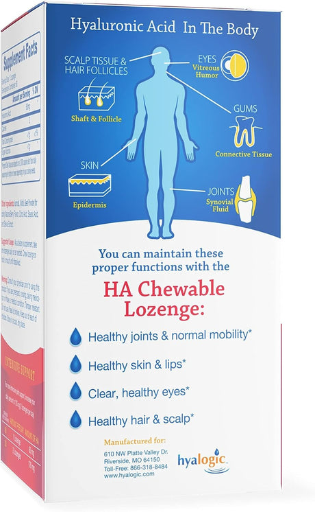 Hyalogic Masticables de ácido hialurónico con sabor a bayas