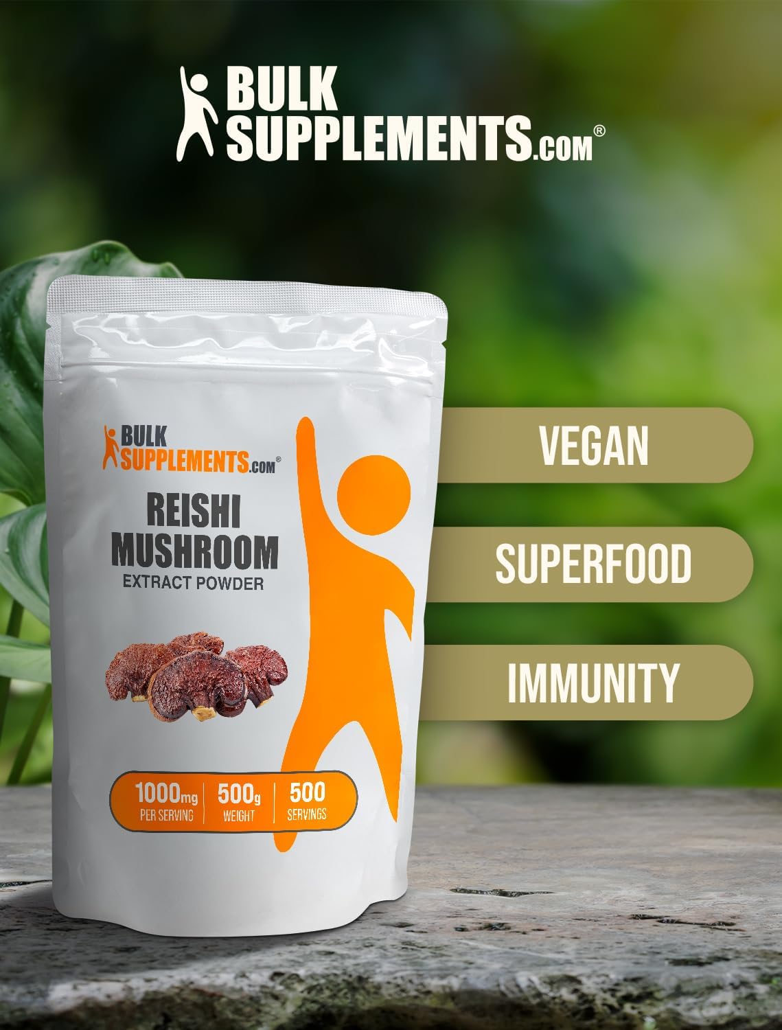 Reishi Mushroom Extract Powder - Ganoderma Lucidum, Gluten Free