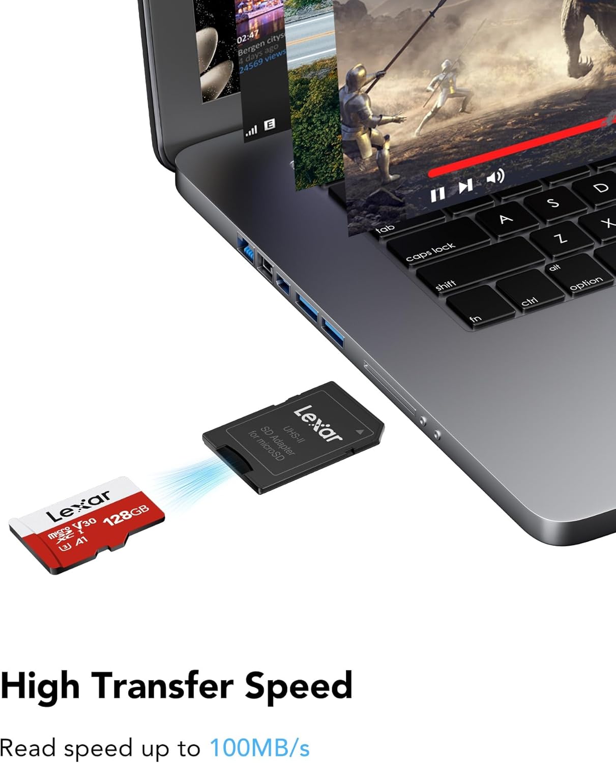 Tarjeta Micro SD Lexar E-Series 128GB UHS-I 100MB/s 4K UHD