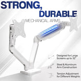 Soporte de Doble Monitor VIVO, Hasta 32, Articulado, STAND-V002O