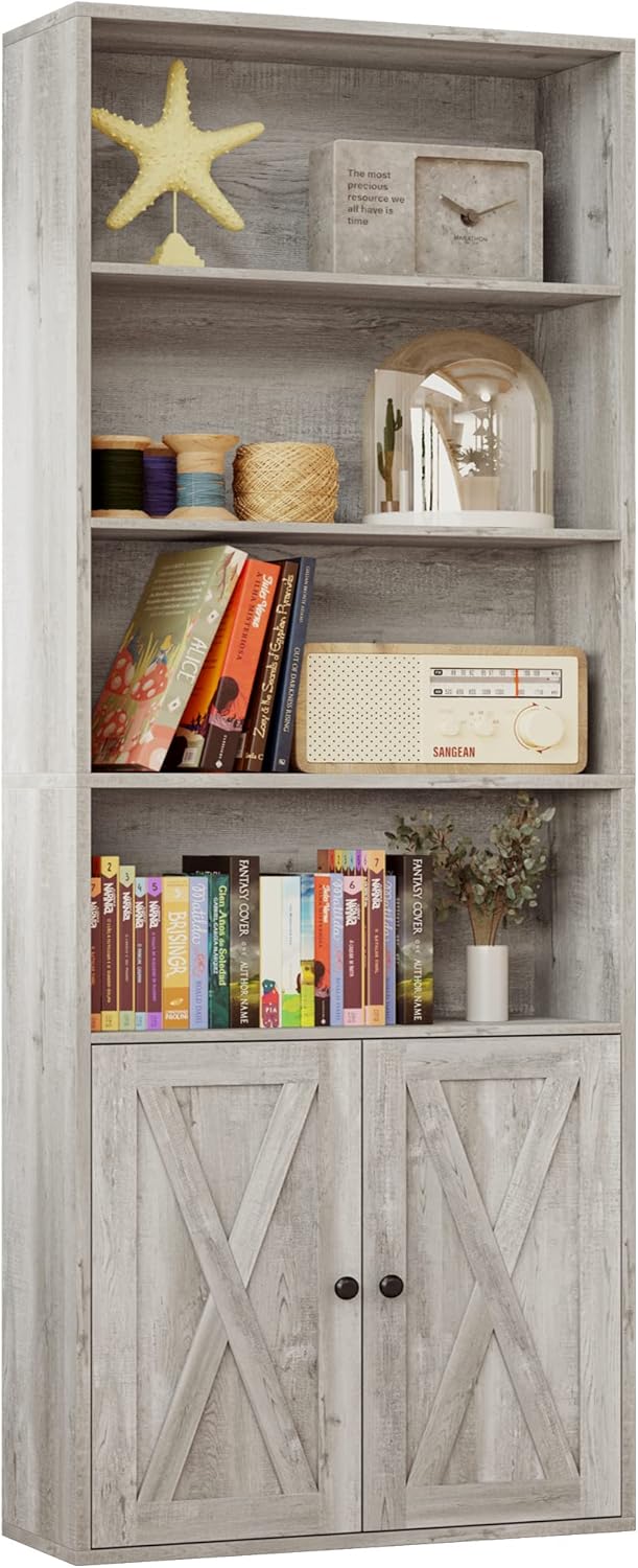 Estantería Industrial IRONCK con Puertas, 6 Estantes, 70