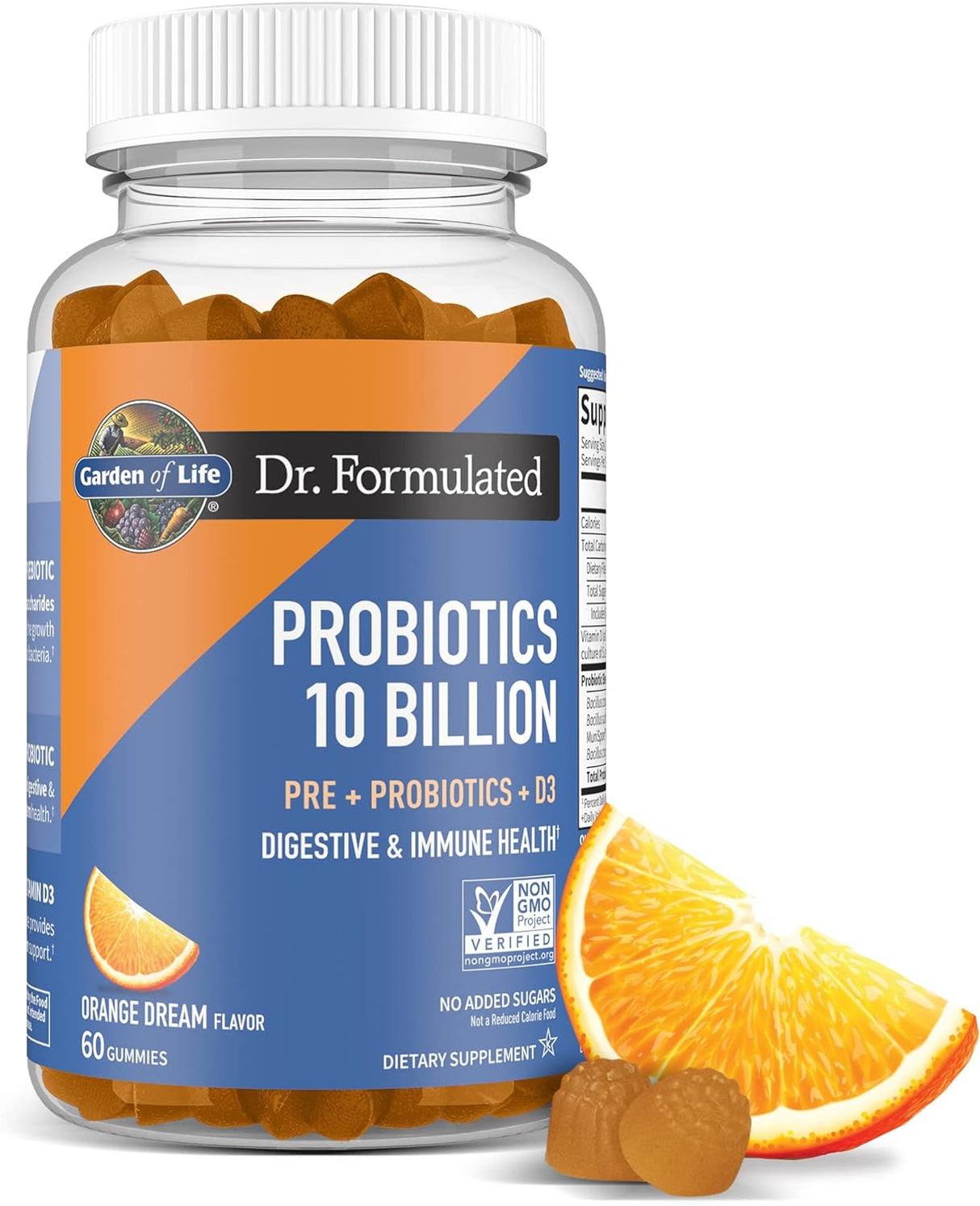 Suplementos de fibra prebiótica CFU con vitamina D3