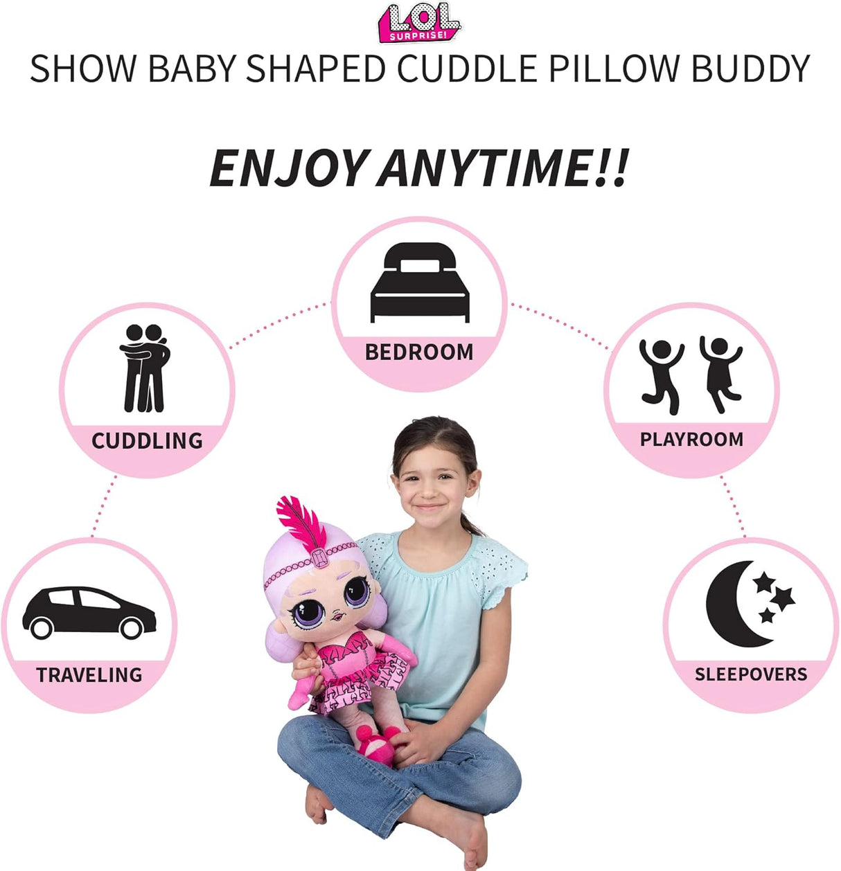 Almohada de Peluche Súper Suave LOL Surprise Show Baby
