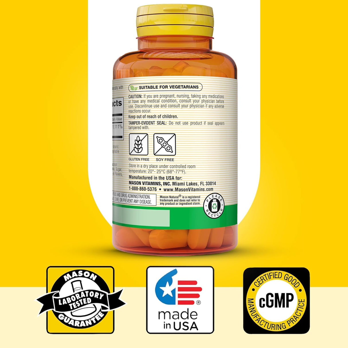 MASON NATURAL Vitamina C 1000mg 3x300 Días Soporte Inmune