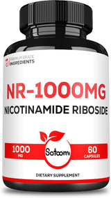 Suplemento 1000mg NAD Nicotinamida Ribósido, 60 cápsulas