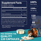 Suplemento TUDCA 1200mg, Ultra Fuerte, 120 Cápsulas