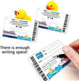 Etiquetas de pato de crucero, etiquetas de pato de goma