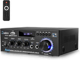 Amplificador de Audio Estéreo 300W, Bluetooth 5.0, AK45