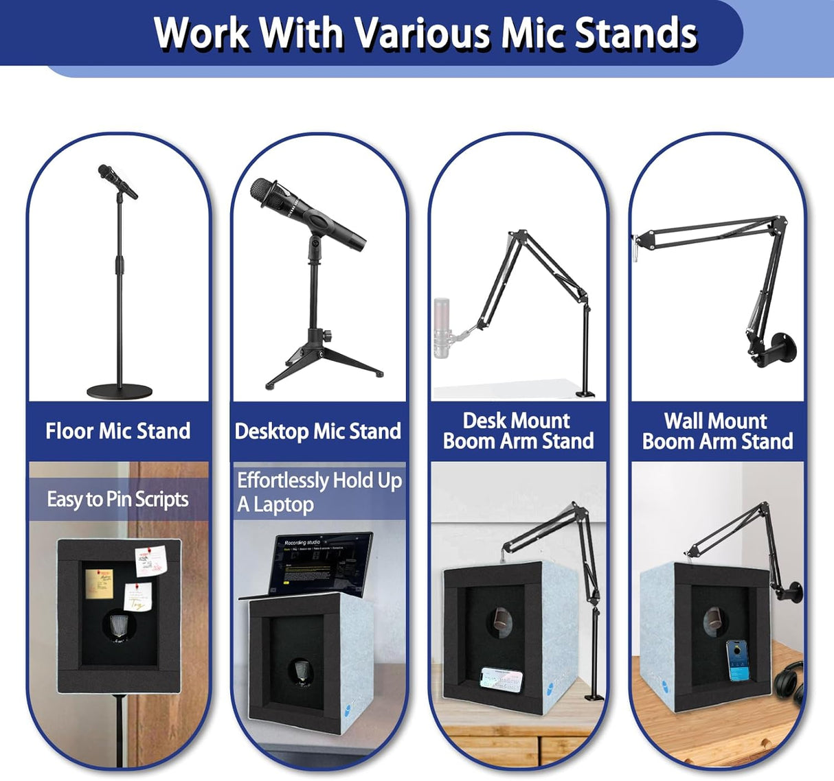 Cabina Vocal Portátil TroyStudio con Aislante Acústico