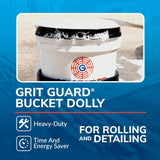 Ruedas para cubo Grit Guard - Soporte para limpieza de cubos