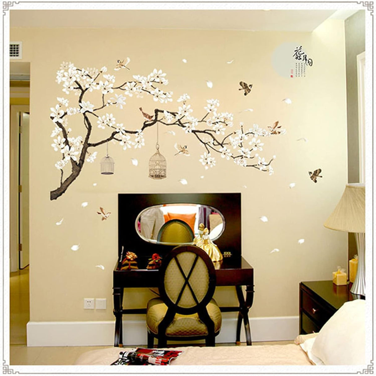 Pegatinas de Pared BWCXXZH, Murales de Flor de Cerezo 50x74
