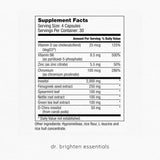 Dr. Brighten Myoinositol Plus: Hormonal y PCOS, Fórmula 60 caps
