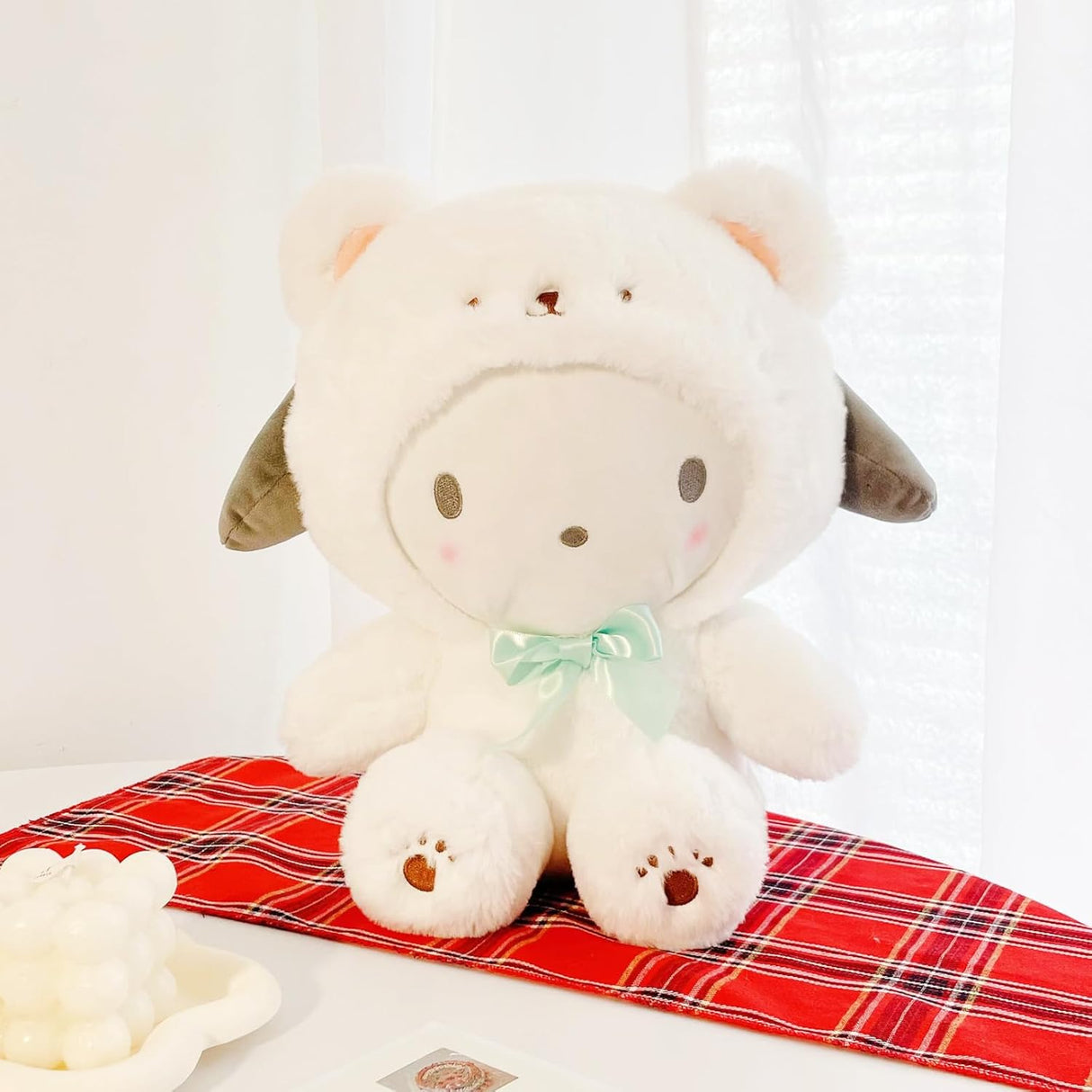 Muñeco de peluche Kawaii Oso Blanco, suave y tierno, Modelo A